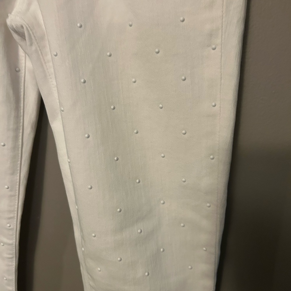 J Brand White Ankle Jeans with Studs - Picture 3 of 10